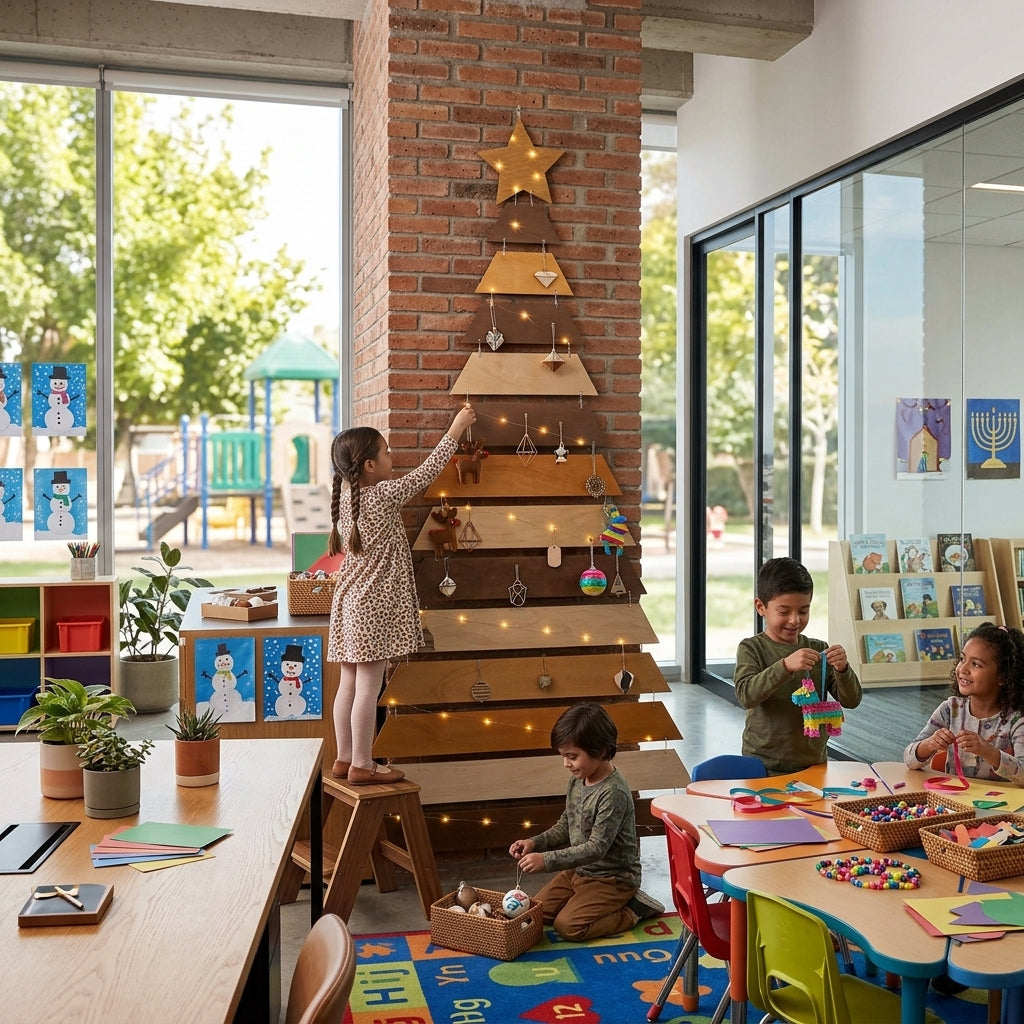 Arbol de Navidad colgable con Luces