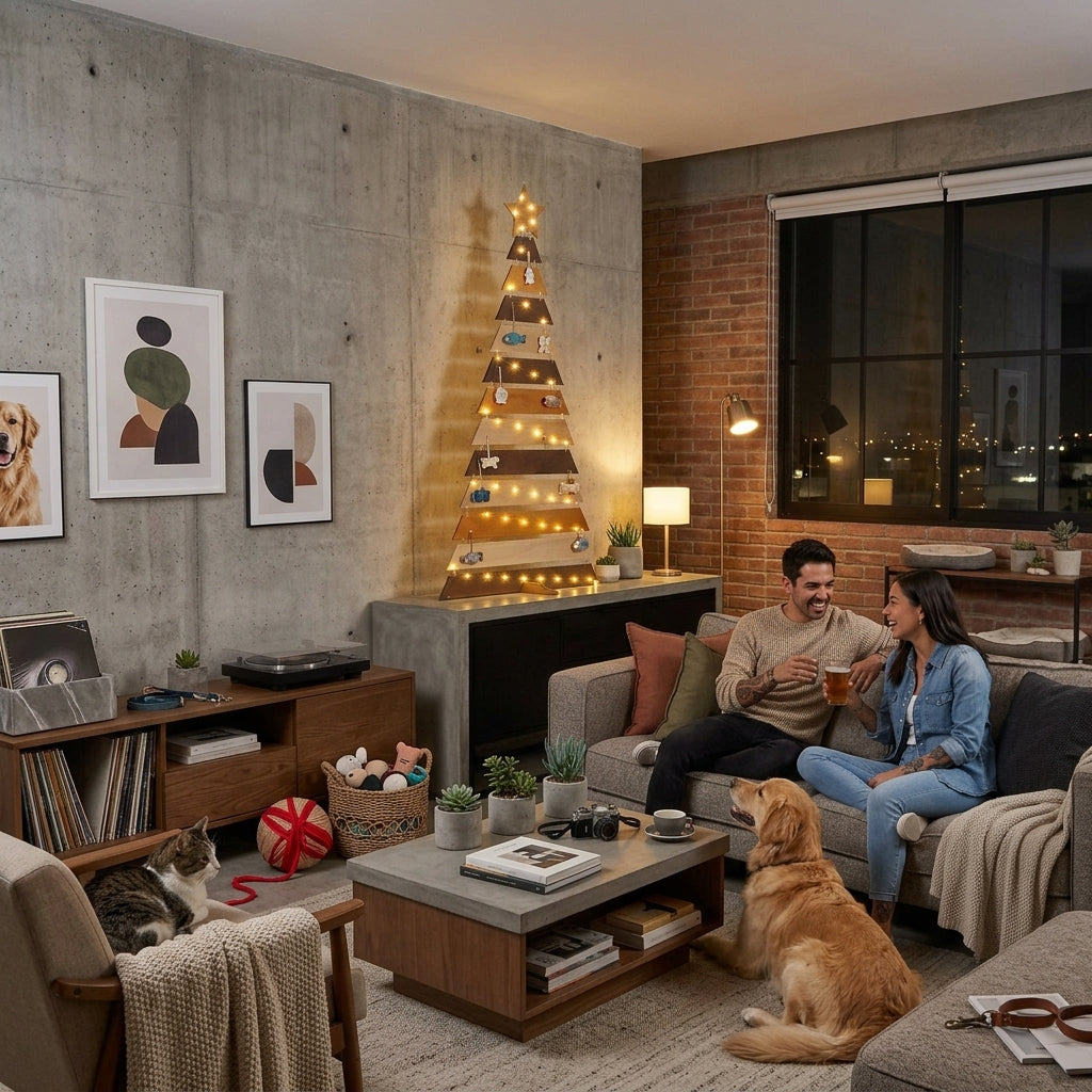 Arbol de Navidad colgable con Luces